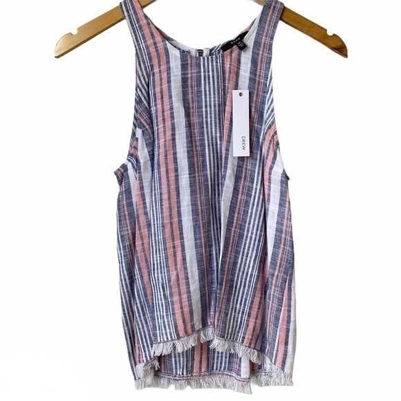 DREW Tops - Drew Teagan Blouse Denim Linen Blend Top